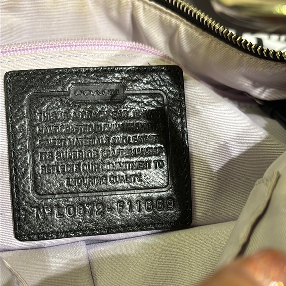 Black Handbag with Silver Accents - Picture 3 of 5